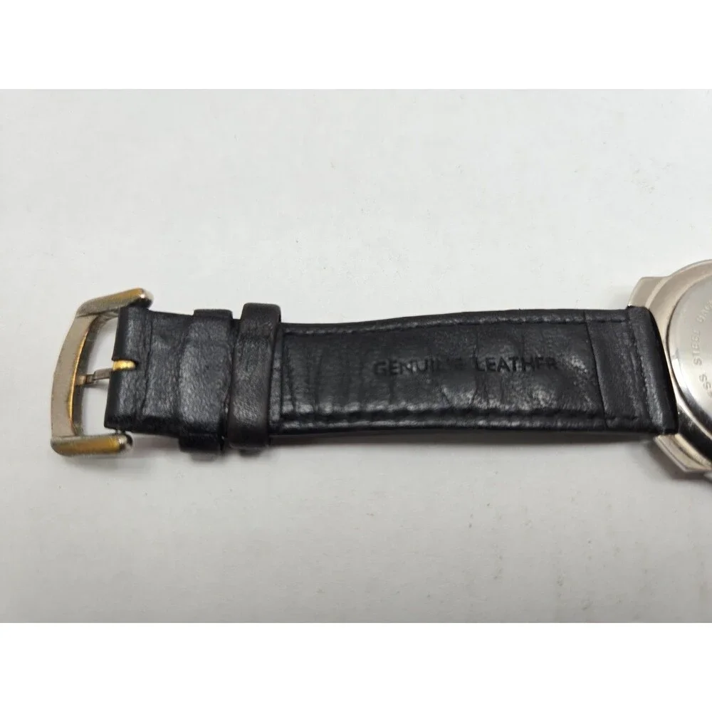 Vintage United Colors Benetton Womens Quartz Watch Black Gemmed Dial New Battery
